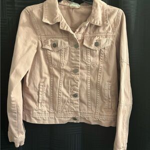 Wishlist Pink Cropped Jean Jacket